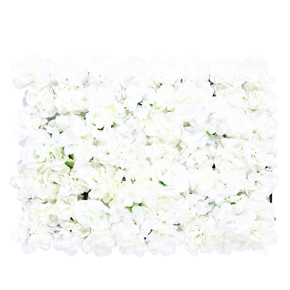 20x Artificial Silk Flower Wall Panel Wedding Party Stage Background Decoration