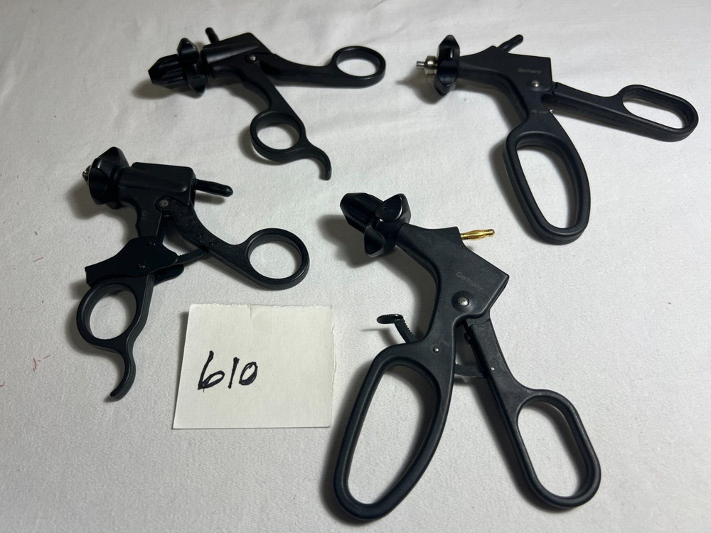 Lot of 4 Laparoscopic Rotating Grasping Forceps Handle