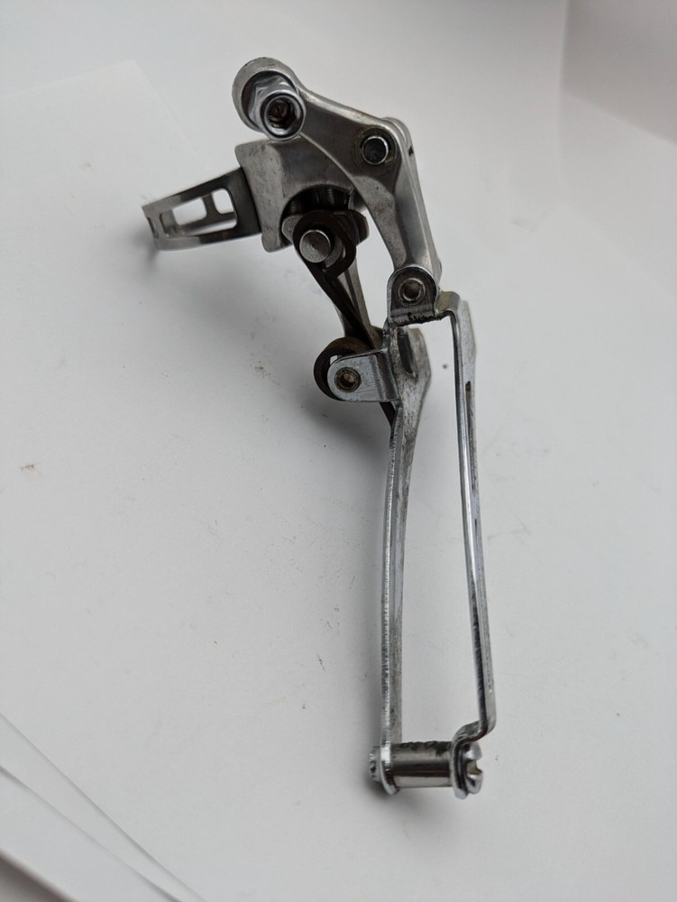 SUNTOUR CYCLONE FRONT DERAILLEUR JAPAN MAEDA 28.6 SILVER BOTTOM PULL