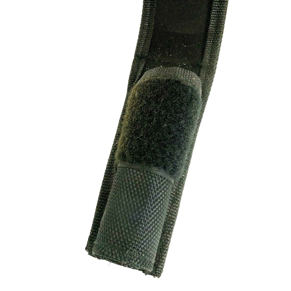 Flashlight Belt Holster Holder Black Nylon Hook & Loop Fastener Tactical