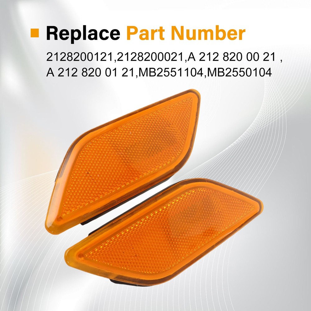 Left Right Front Side Marker Light for 2010 2011 2012 2013 Mercedes Benz New