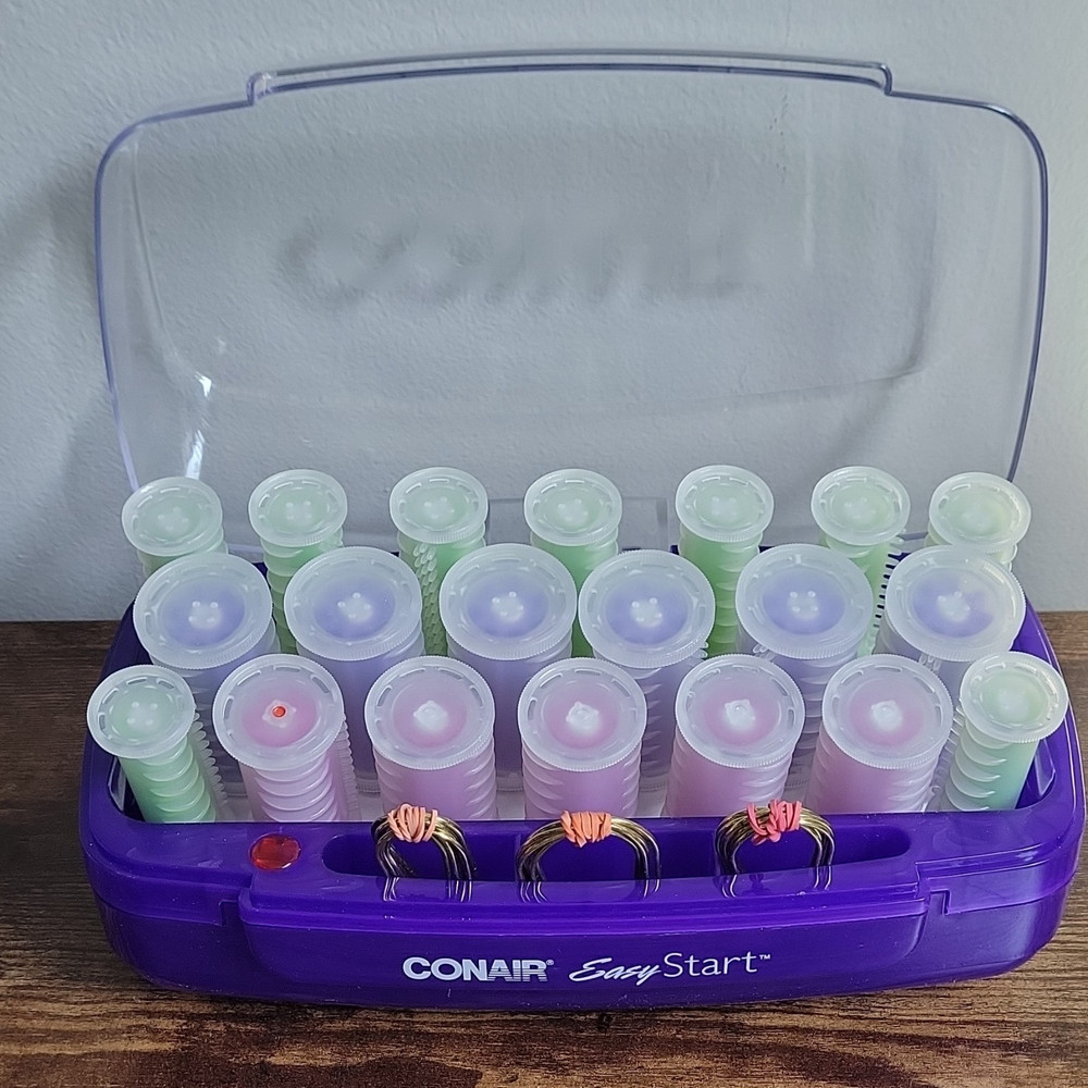 Conair Easy Start HS15 Hot Rollers Multi-Sized Indicator Light Purple