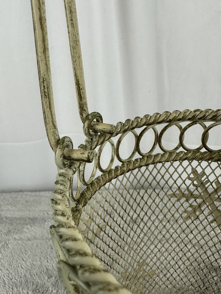 Decorative Metal Basket Snowflake Design