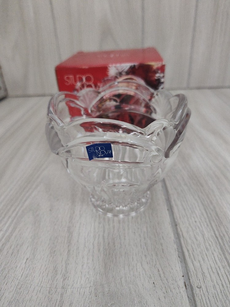Studio Nova Potpourri Vase With Box 4 Inches Tall Clear