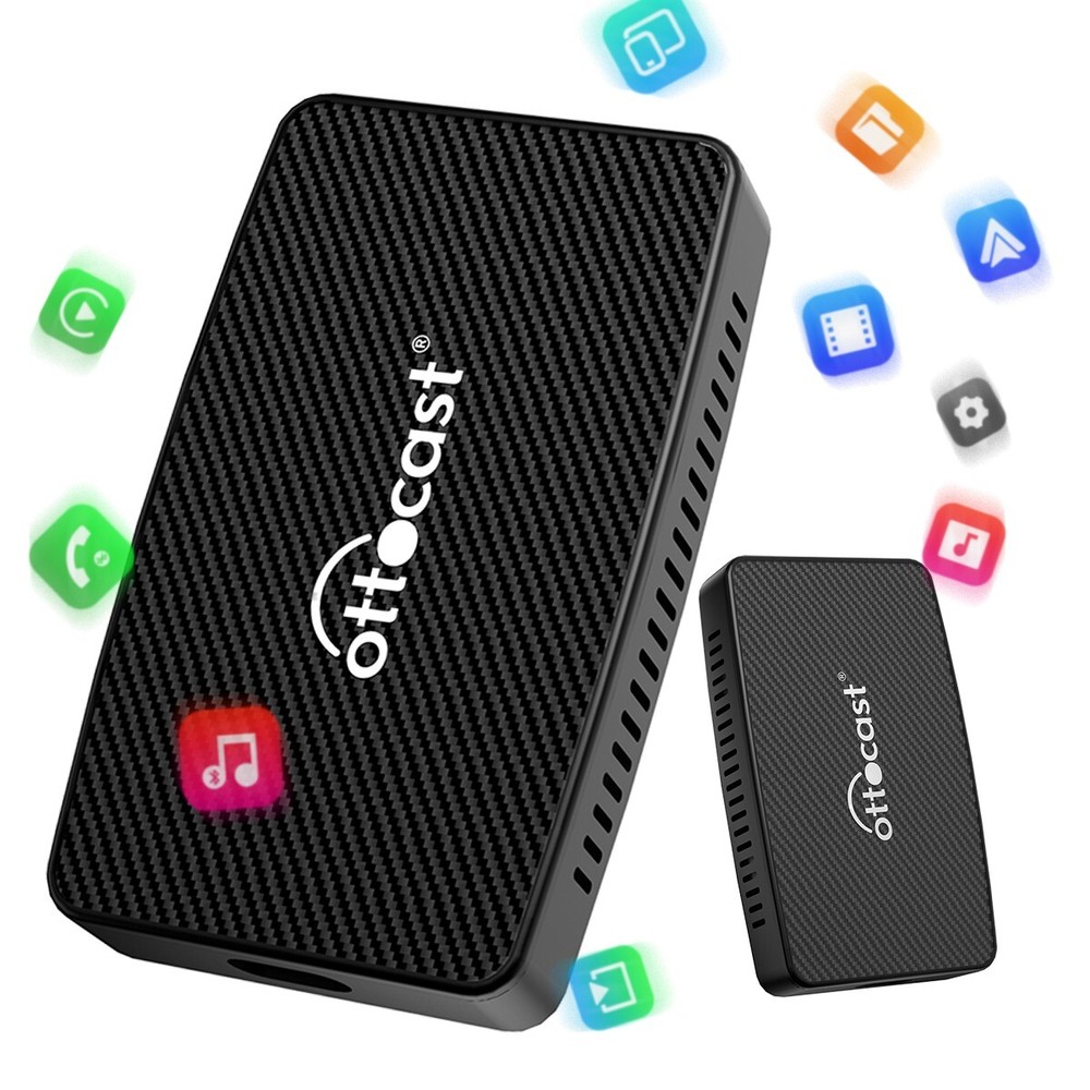 Ottocast Play2Video AIBox Wireless Carplay & Android Auto Stream YouTube&Netflix