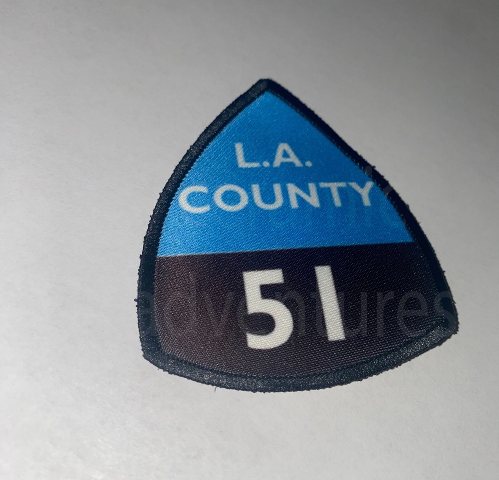 Emergency LA COUNTY 51 Iron On Heat Patch - read description