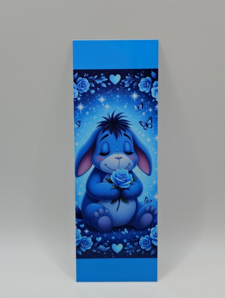 Eeyore’s Blue Rose Bookmark