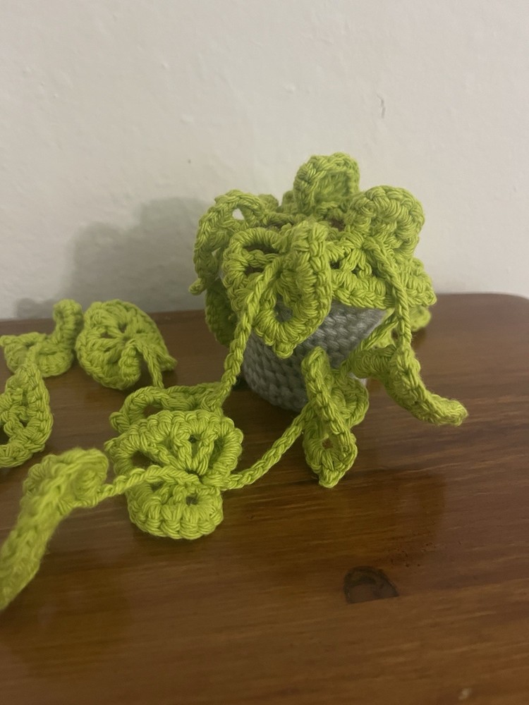 Miniature Crocheted Vine Plant In A Pot