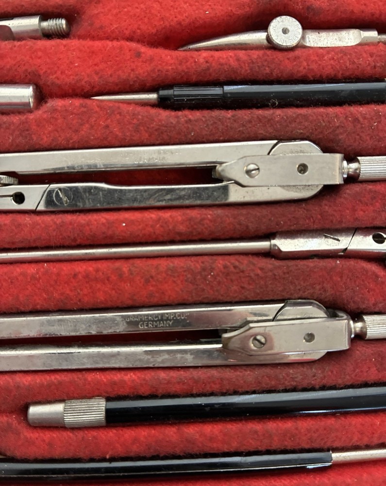 vintage drafting tool set -Complete