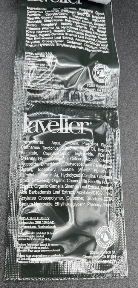 Lavelier Deep Day Moisturizer~ 12 SAMPLE PACKETS 3g~0.10oz Each