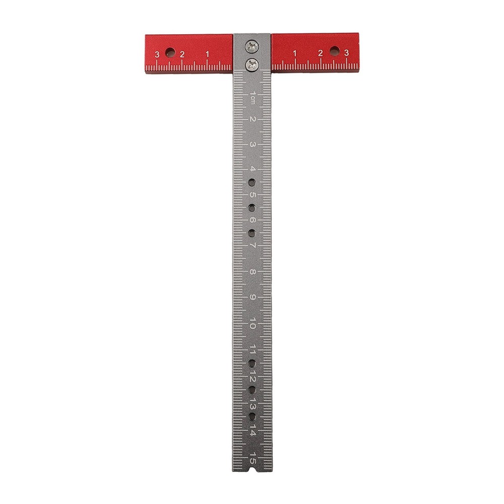 T-shape positioning ruler with high-precision measuring functions