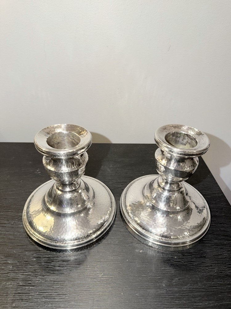 ANTIQUE DERBY S.P. Co. Silver Plated Elegant Candlesticks # 2558