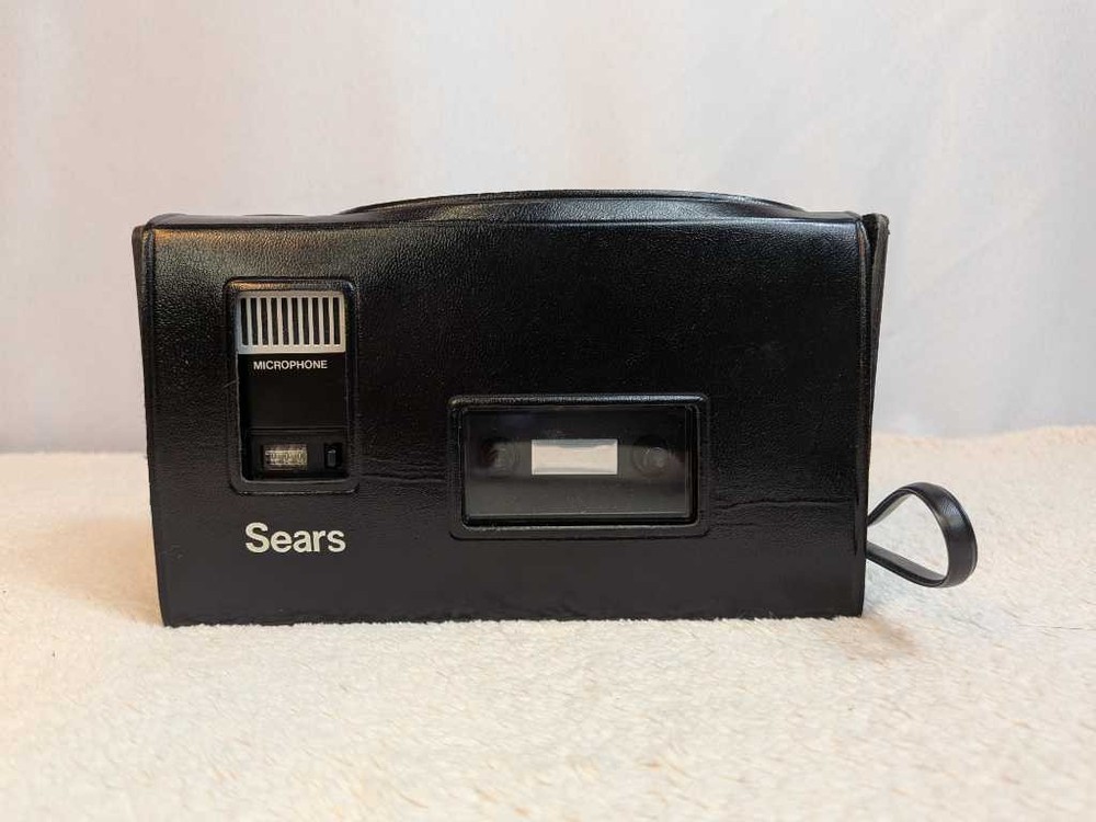 Sears Solid State Cassette Recorder Auto Stop - Portable w/ Case