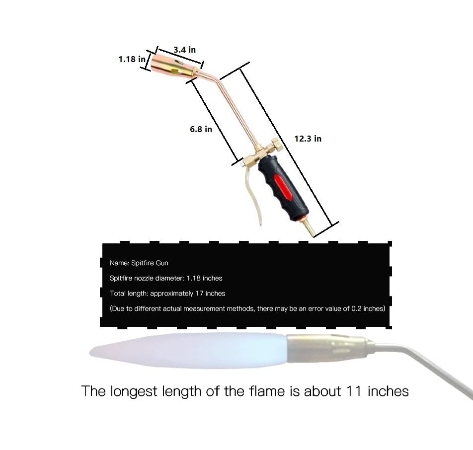 Propane Torch Kit - includes a welding torch head and hose for heating and we...