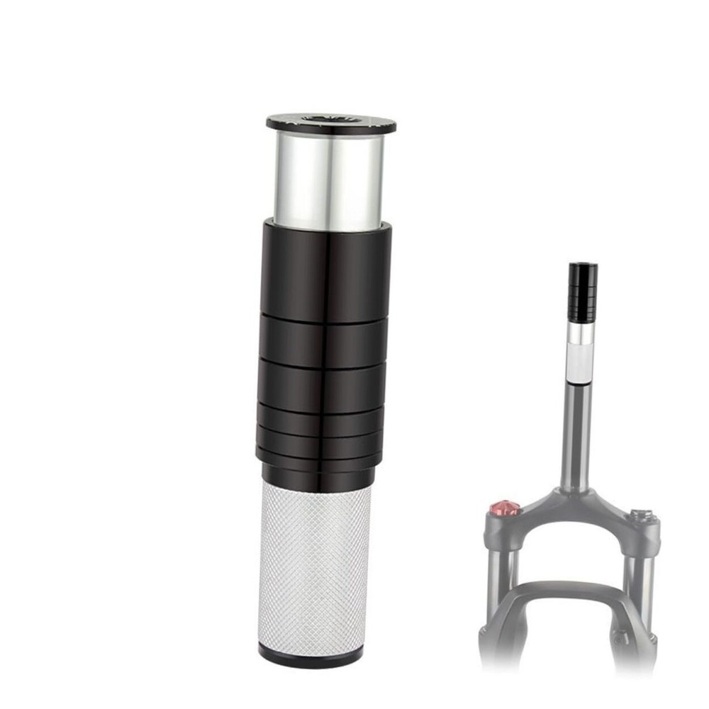 Bicycle Stem Riser, Bicycle Stem Height Adapter Bicycle Fork Stem silver