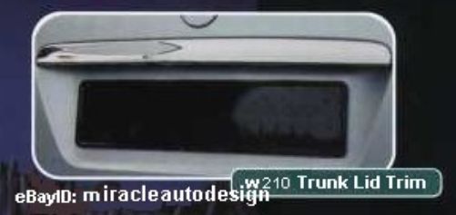 Chrome Trunk Lid Trim For 1995-2002 Mercedes Benz U.S.A. Version W210 E-Class