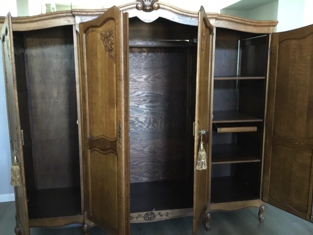Antique French Oak Armoire