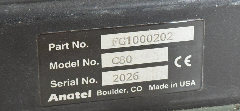 USED Anatel FG1000202 Organics Analyzer Display