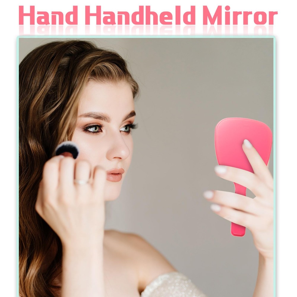 50 Pcs Handheld Mirror Bulk Small Hand Mirrors with Handle Plastic Portable D...