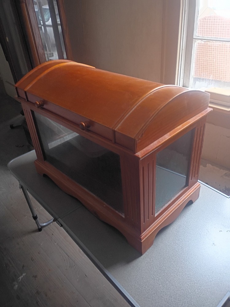 Antique Quilt Curio Trunk