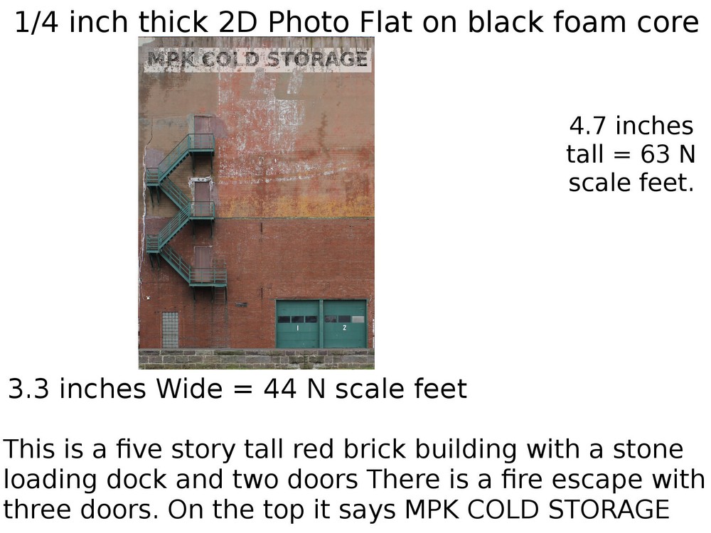 TRACKSIDEFLATS #248 N scale MPK Cold storage