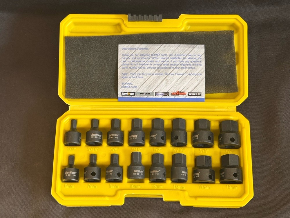 Sumex Tools Hurricane Power Torque Sockets CR-MO