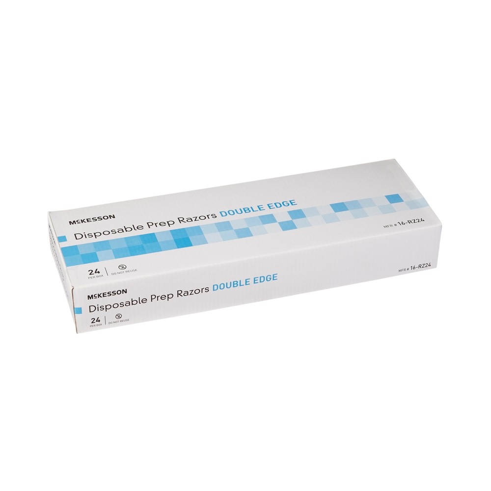 McKesson Razor Double Edged Single Blade Blue 24 per Box 16-RZ24