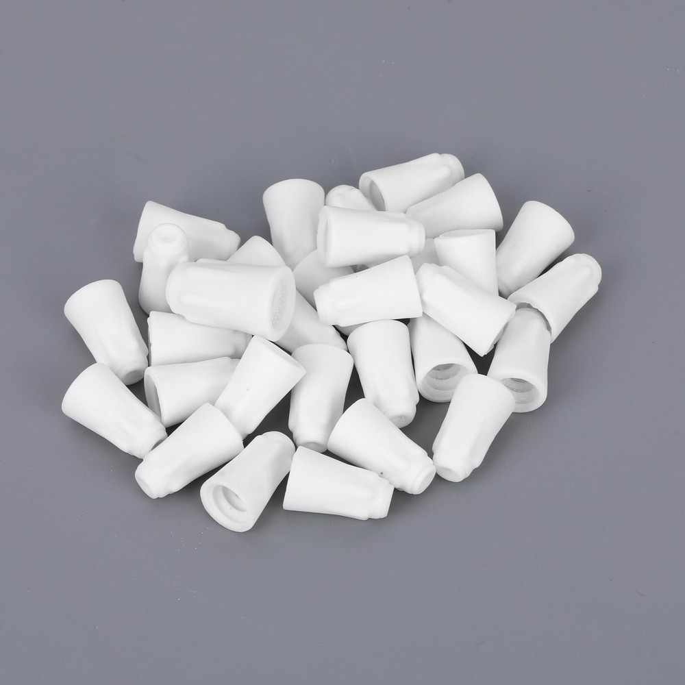 30pcs Ceramic Wire Connector, High Temperature Ceramic Nuts High-Temp Wire Bu...