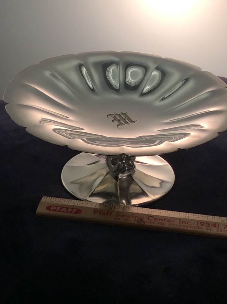 vintage silver plate candy dish BY "Pairpoint"