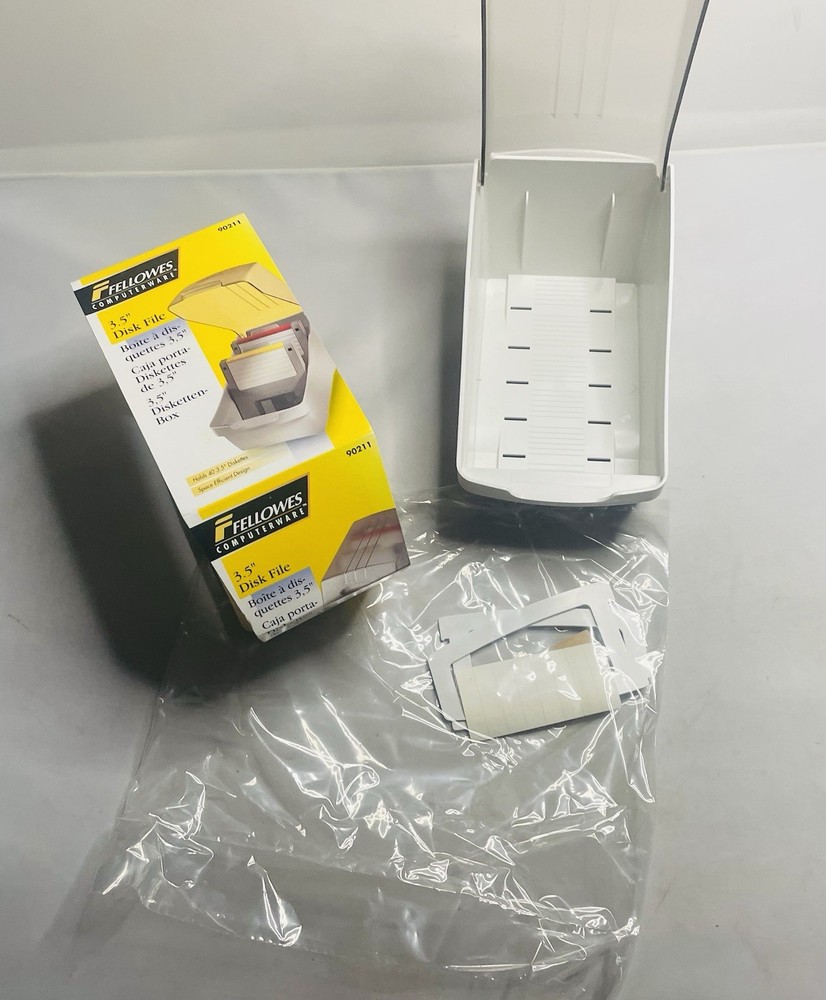 Fellowes 3.5" Disk File Storage Case Holds 40 3.5” Diskettes
