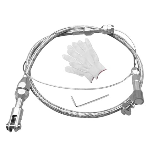 36" Braided Throttle Cable Kit, Universal Accelerator Adjustable 36 Inch