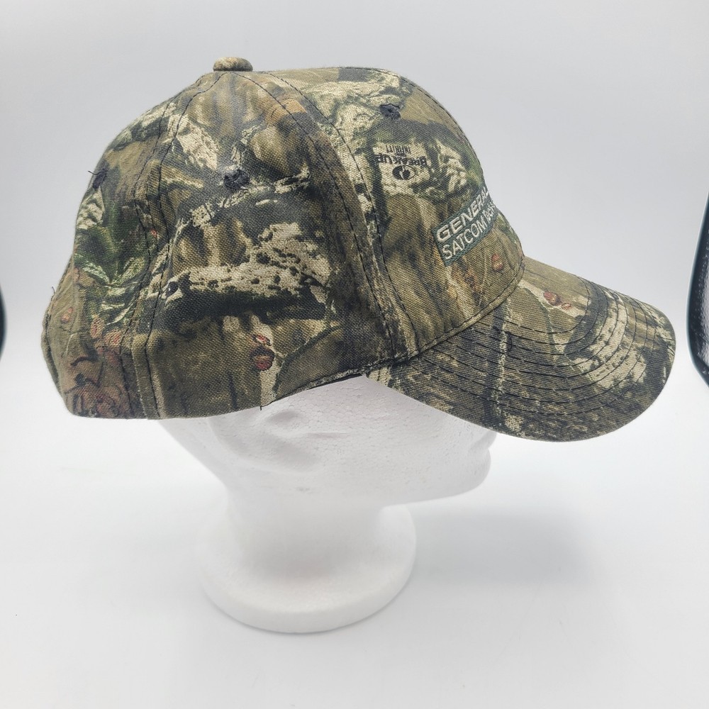 General Dynamics Satcom Mossy Oak Break Up Infinity Camo Adjustable Cap Hat