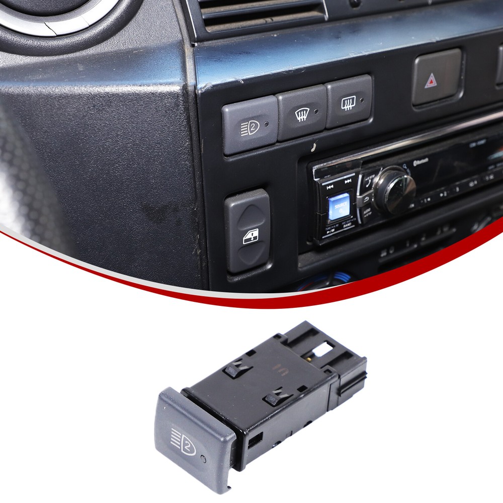 Black Front Fog Light Switch Replacement For Land Rover Defender 2004-2018