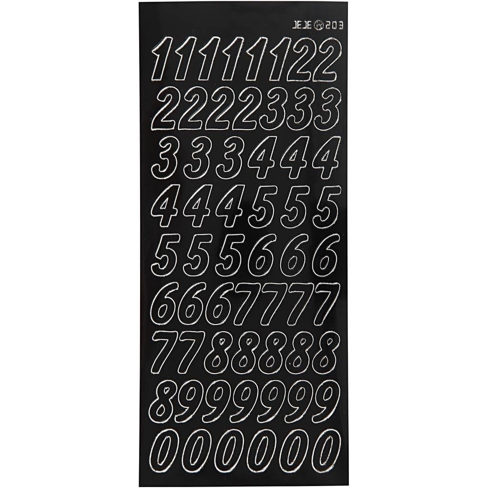 Creativ Aufkleber, schwarz, One Size
