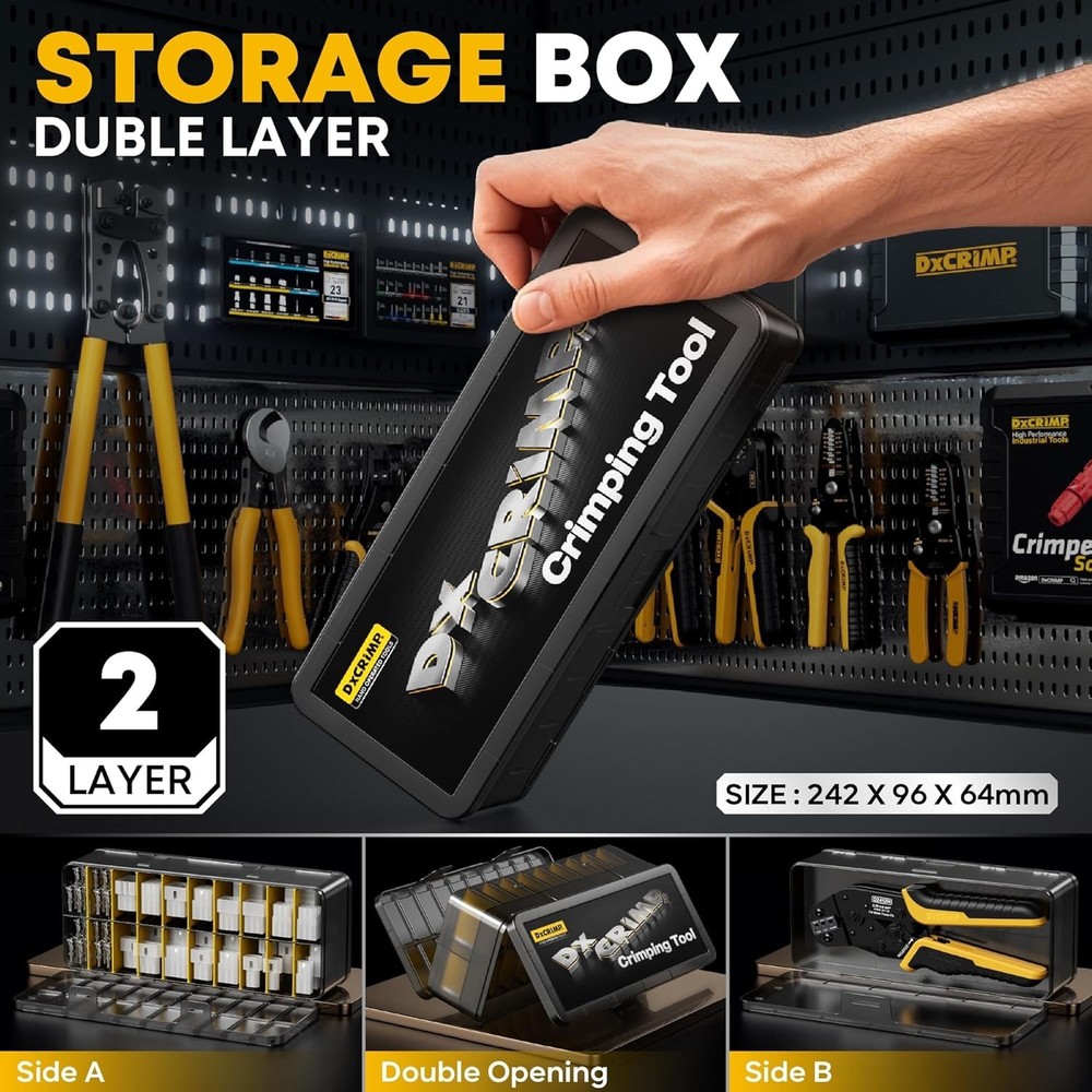 .093" Crimping Tool Kit with Pin Extractor – Durable & Ergonomic Design