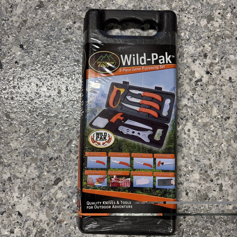 Outdoor Edge Wild Pak 8 Piece Game Processing Set WP-2 #20131