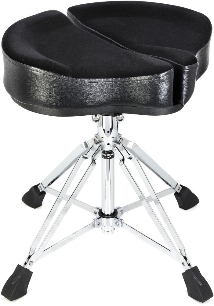 Ahead Spinal-G 4-leg Drum Throne with Saddle Seat - Black (2-pack) Bundle