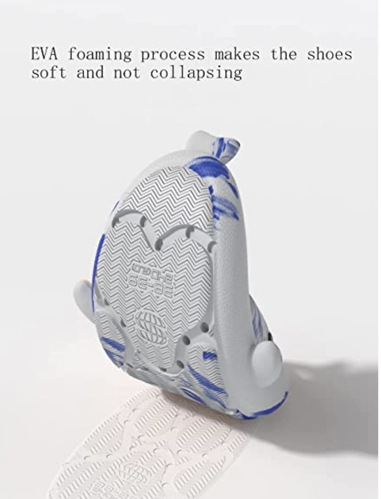 shark slides Blue And White Edition