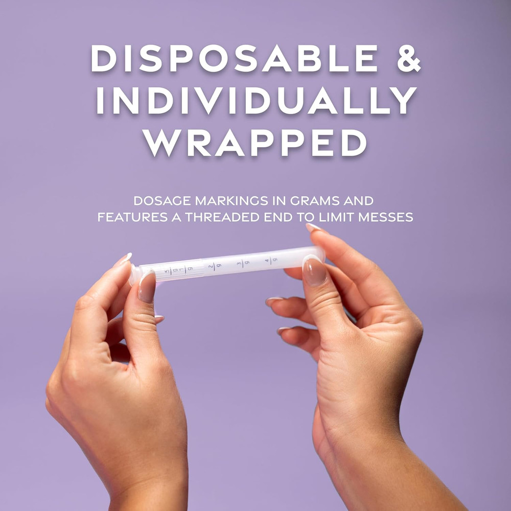 Extra Disposable Vaginal Applicators, Individually Wrapped, Threaded End for Ye