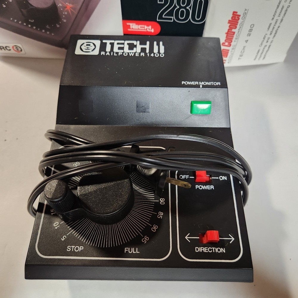 MRC Tech II Railpower 1400 HO Train Controller Power Pack Tested