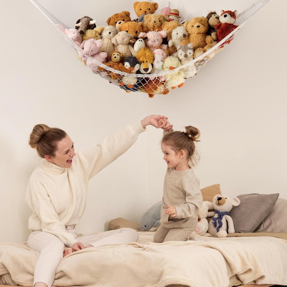 Stuffed Animal Storage Hammock Net Corner Large Toy