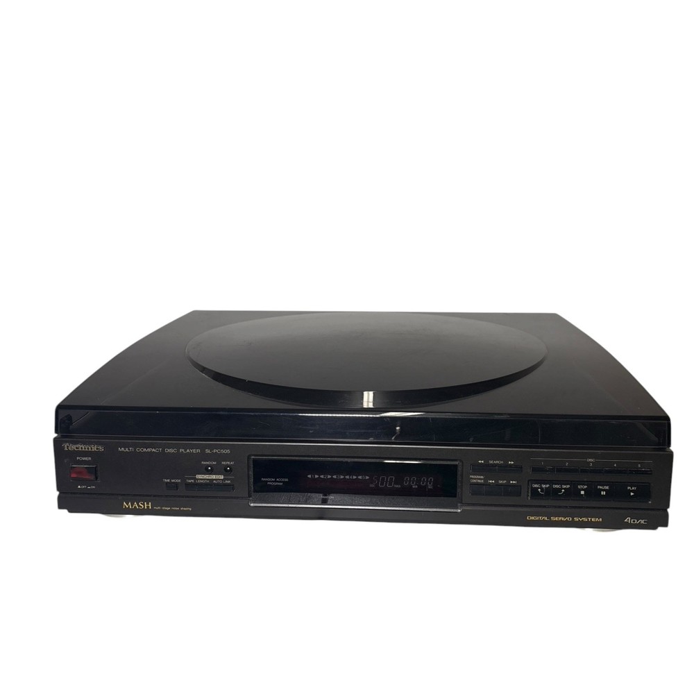 Technics Model SL-PC505 Black Home Audio Multi-Compact Disc Player 1991