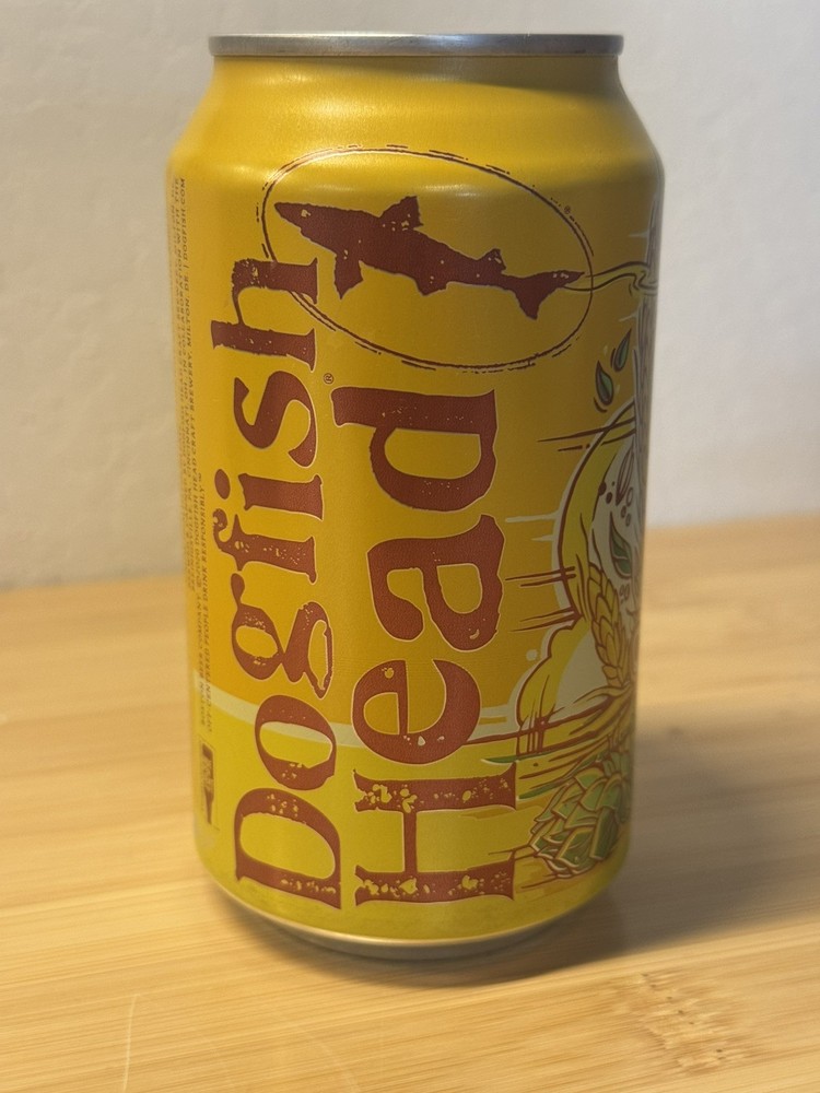 Dogfish Head Hazy-O Hazy IPA - Empty Beer Can Bottom Opened