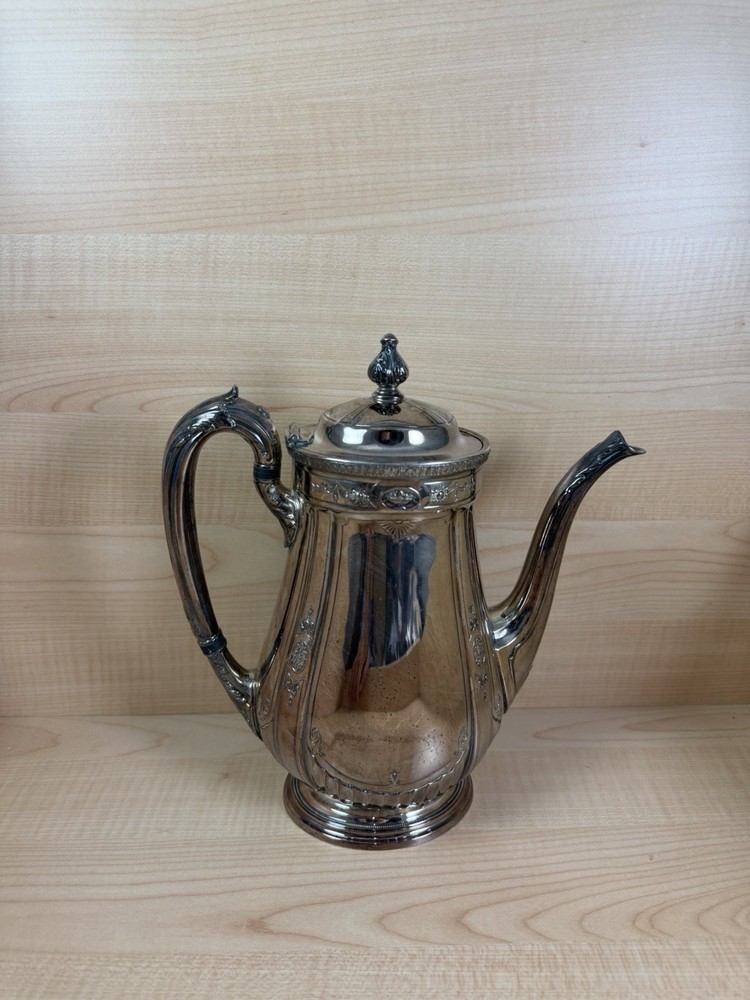 Reed & Barton Silverplate Coffee Pot 4072 Ornate Design