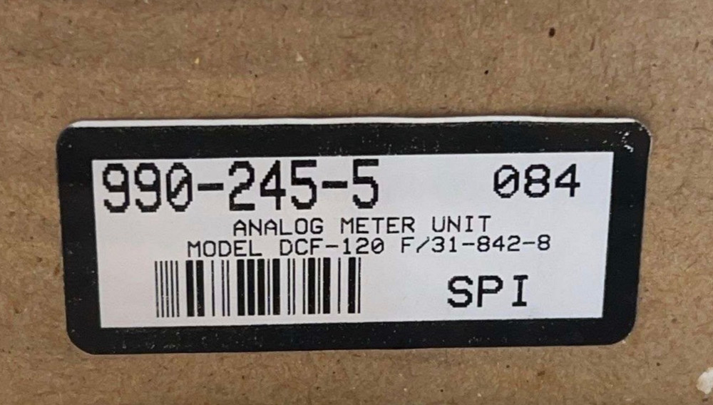 SPI Analog Meter Unit DCF-120 Panel Gauge - Untested