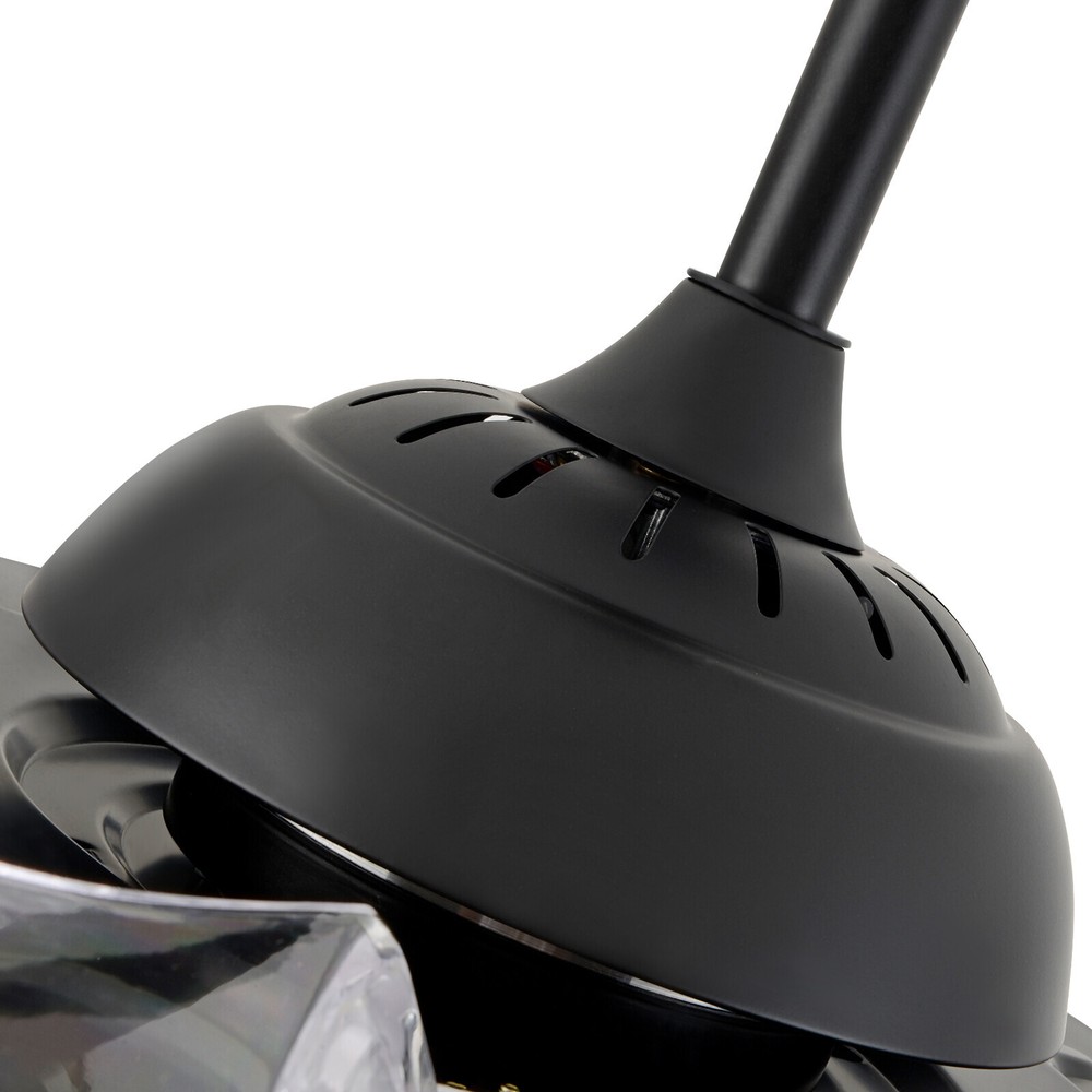 42 Inch Retractable LED Ceiling Fan Light with Remote Control and Timer