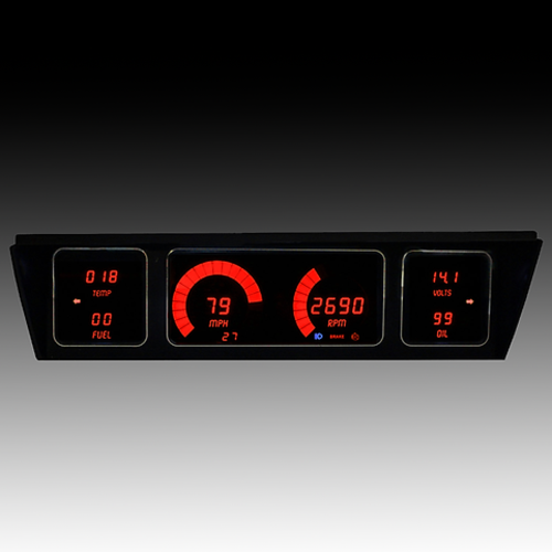 1977-1990 Impala/Caprice LED Direct Replacement Gauge Cluster, Red LEDs