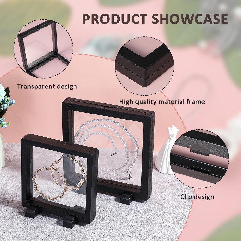 Floating Frame, Large Size Display Case for Storing Coins, Medals