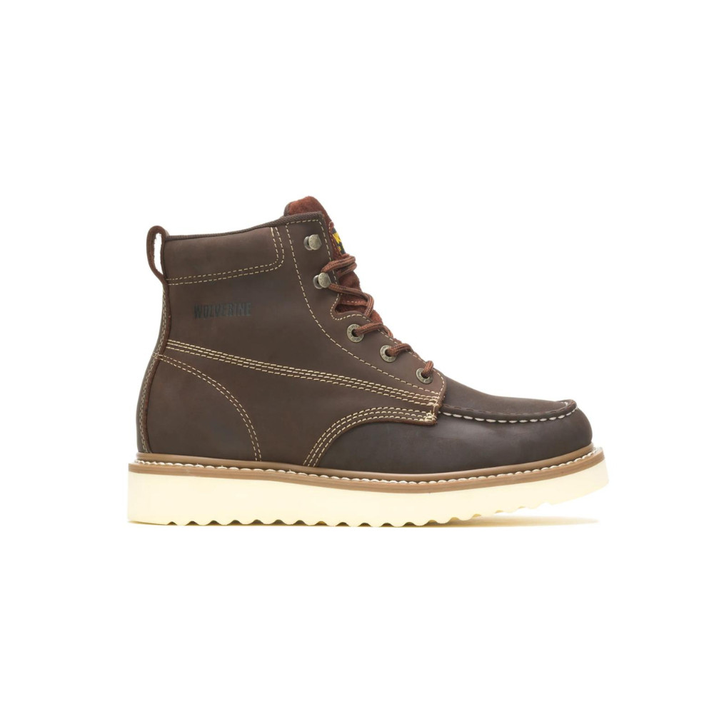 Wolverine Loader 6" Soft Toe Men's Leather Work Boot Brown - W10744