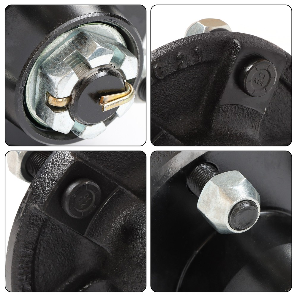 Labwork 5 Lug Trailer 54" Hub Face Boat Trailer Axle U-Bolt Kit 2000lbs